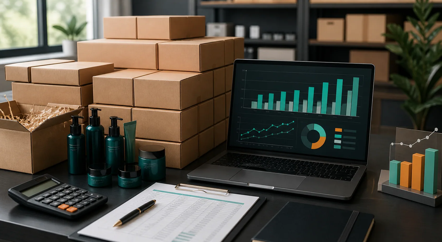 Wholesale order notes beside packages and pricing dashboard