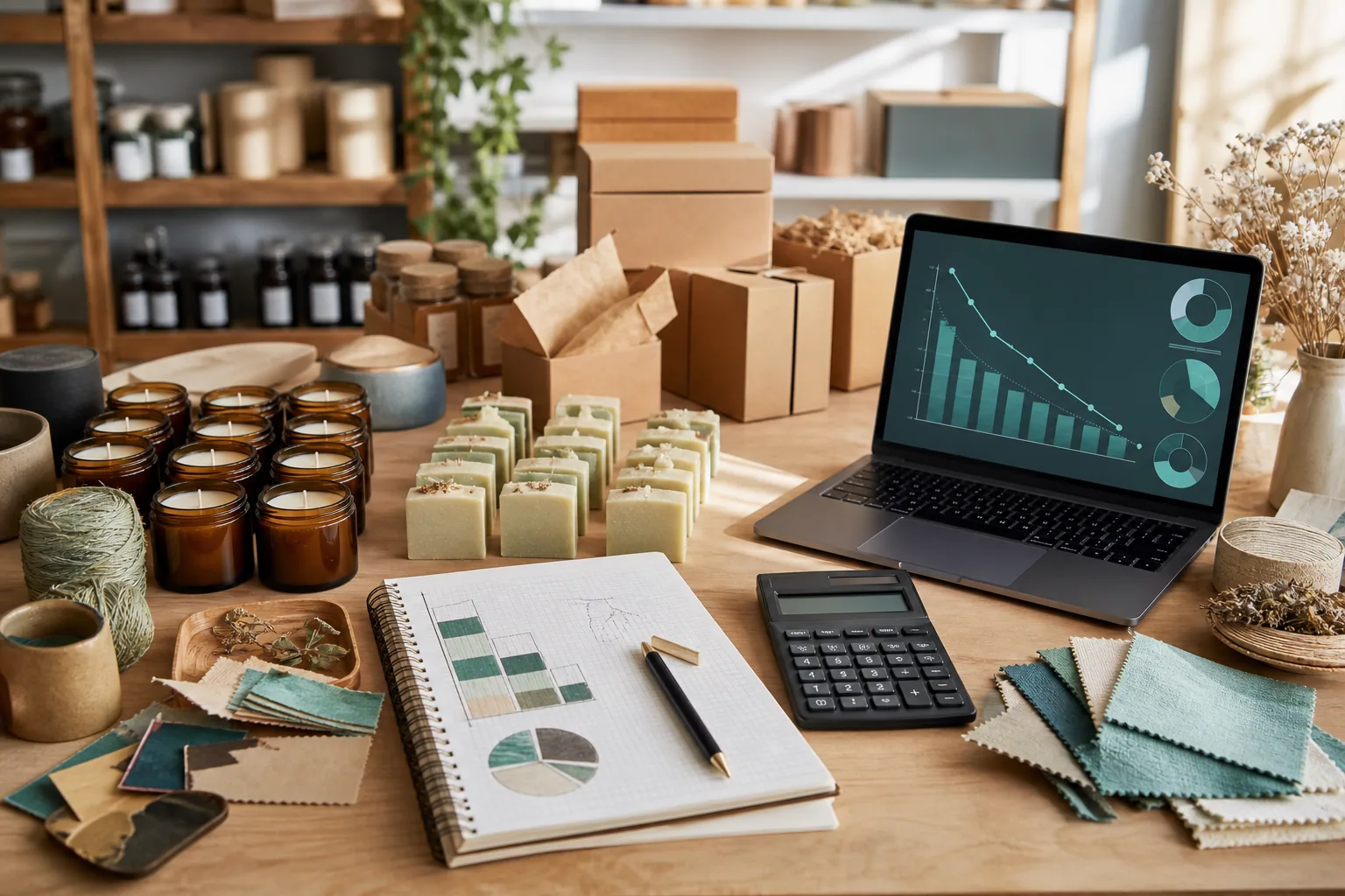 Small batch order planning with calculator and parcels