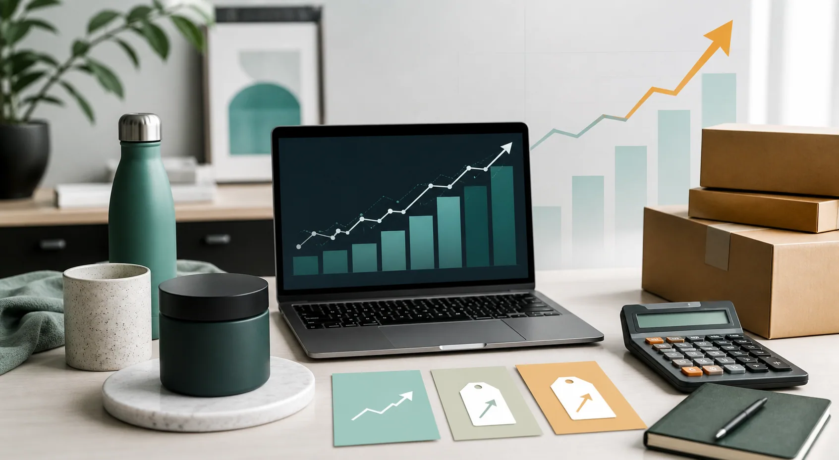 Pricing dashboard and notebook with product calculations